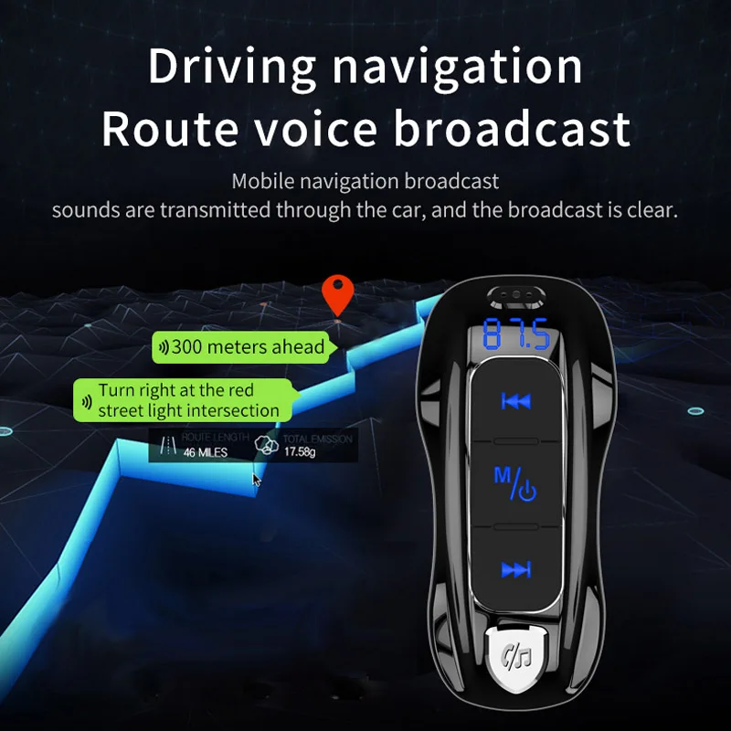 JaJaBor, fm-передатчик, fm-модулятор, Bluetooth 5,0, автомобильный комплект, MP3 музыкальный плеер, громкая связь, двойной USB, автомобильное зарядное устройство, PD3.0, быстрая зарядка
