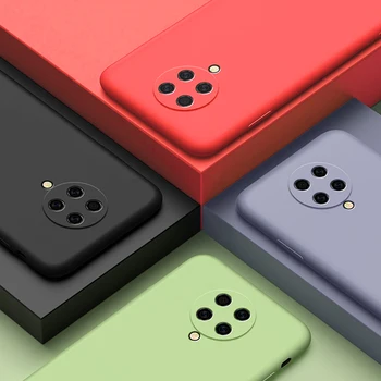 Кожаный чехол для Xiaomi Poco F2 Pro, жидкие Силиконовые чехлы Mi Little F2 Pro, тонкий бампер для Poco X3 F2 Pro Redmi 9C A