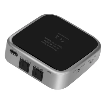 

Wireless Stereo Audio Adapter Bluetooth 4.1 Transmitter Receiver 2 in 1 with Optical Toslink SPDIF Aux 3.5mm Support aptx APT-X