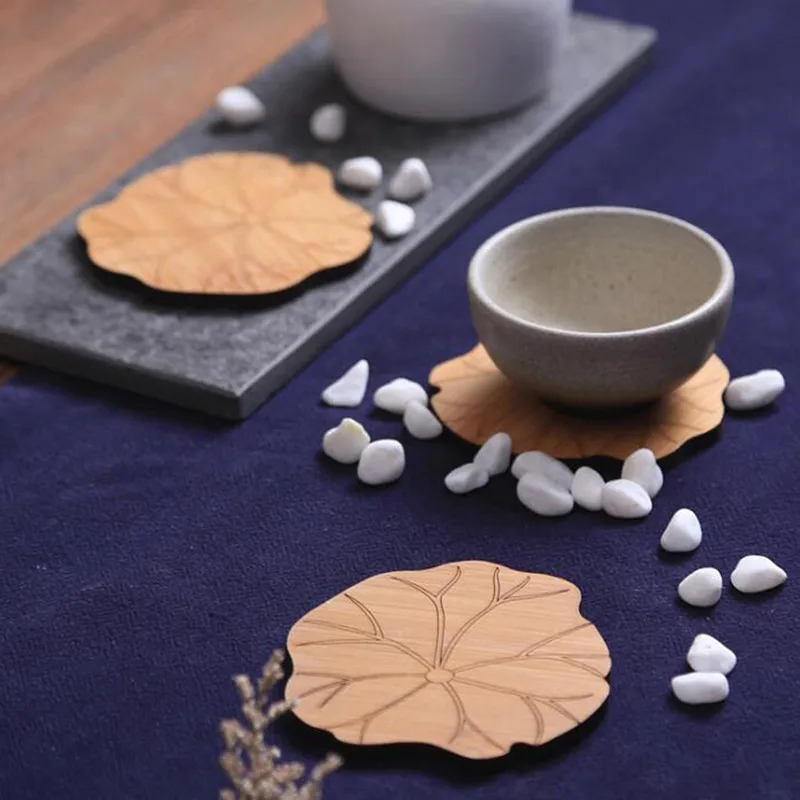 Vintage Lotus Leaf Coaster Lotus Root Tea Tray Pad Coffee Cups Home Table Decoration Insulation Pads Vintage Lotus Leaf Coaster Lotus Root Tea Tray Pad Coffee Cups Home Table Decoration Insulation Pads