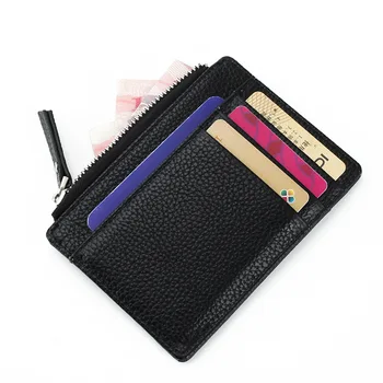 

Rfid Blocking Mini wallet business Credit ID card holder leather pocket card Organizer pack Change Coin Purse case for men women