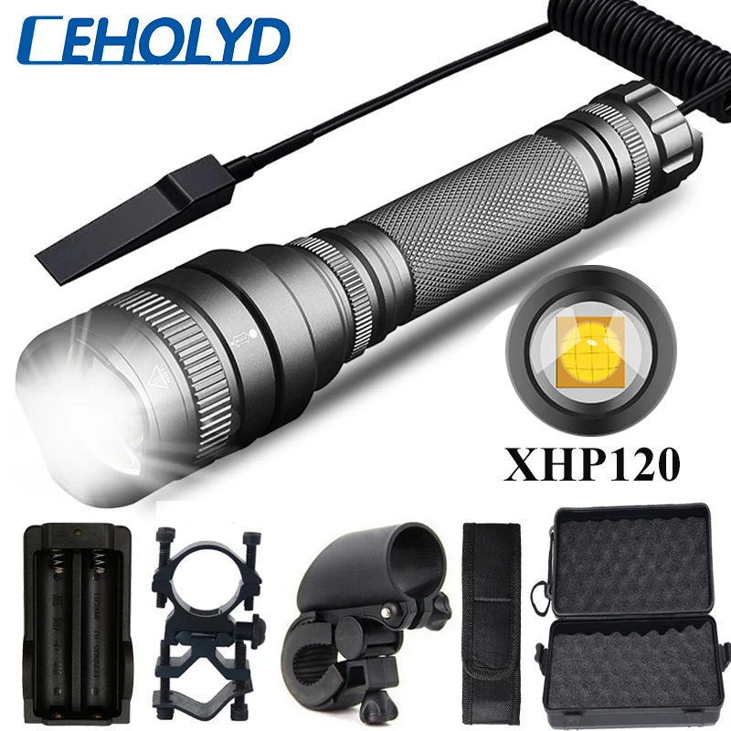 Мощсветильник светодиодный фонарик XHP120 с 12 ядрами высококачественный