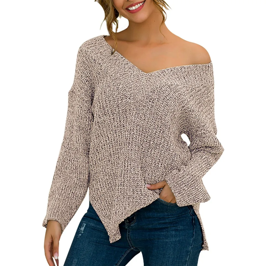 Sweater Women Autumn Winter New Solid Color Base Sweater Long Sleeve O Neck Fashion Loose Harajuku Slim Sweater Female Knitwear