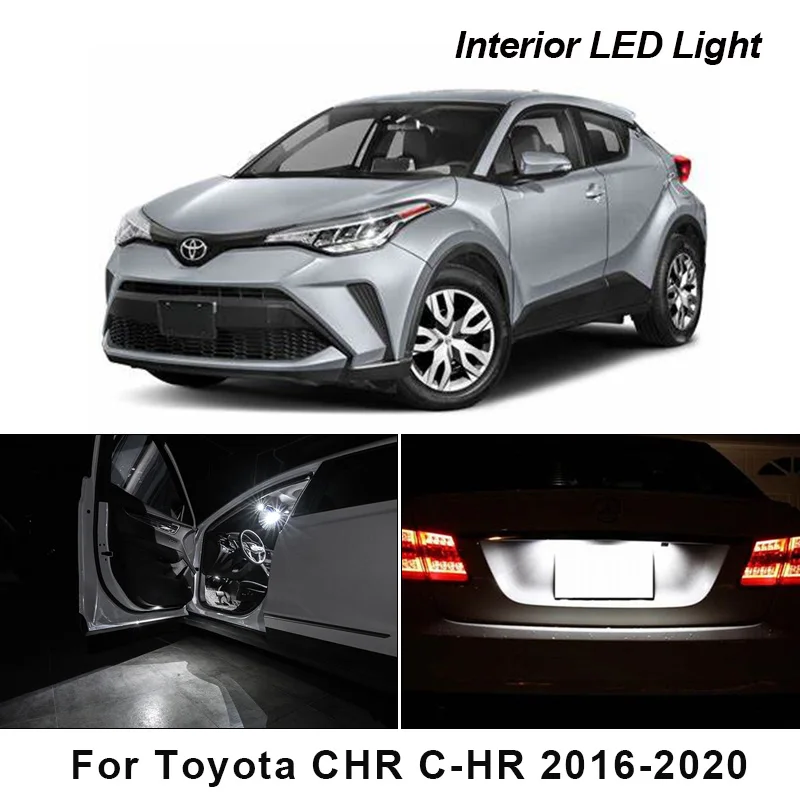 10 шт. белые светодиодные с Canbus Автомобильный интерьер Комплект ламп для Toyota CHR C-HR