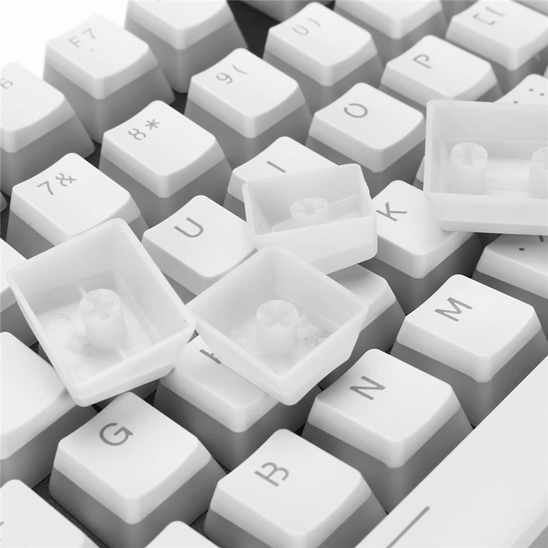 108 ключей Keycap набор PBT OEM профиль белый Pudding ransplucent Keycaps для механической игровой