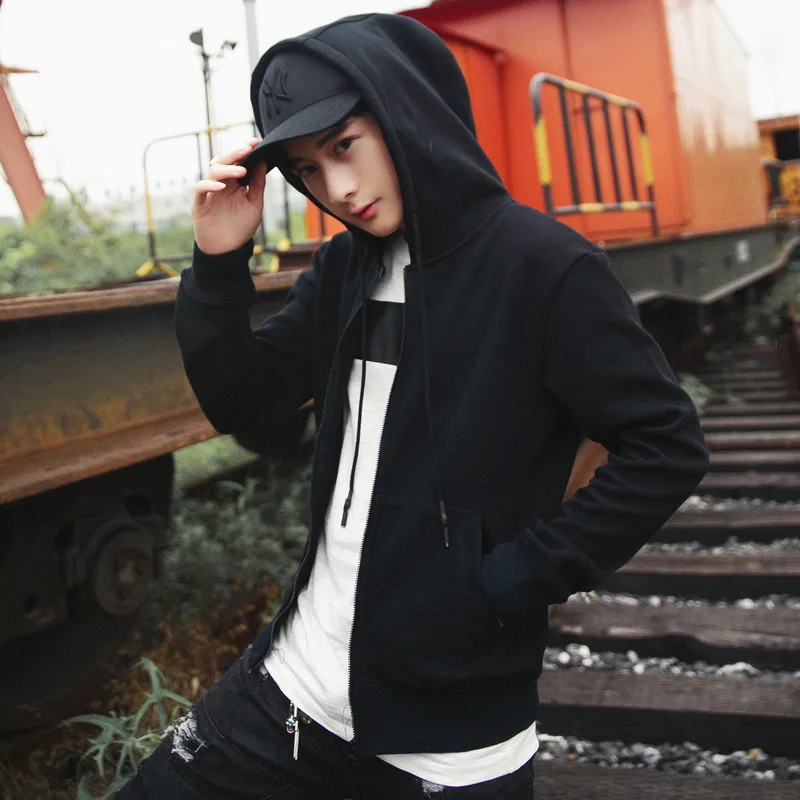 

2019 New Fashion Casual Daily Men's Autumn Winter Zipper Sportswear Patchwork Jacket Long Sleeve Coat Dropshiping Hiking Jacket