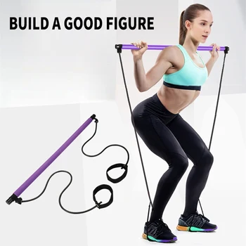 

Women Yoga Resistance Bands Portable Fitness Equipments Bodybuilding Detachable Rubber Weight Workout Elastic Pull Expander Rope