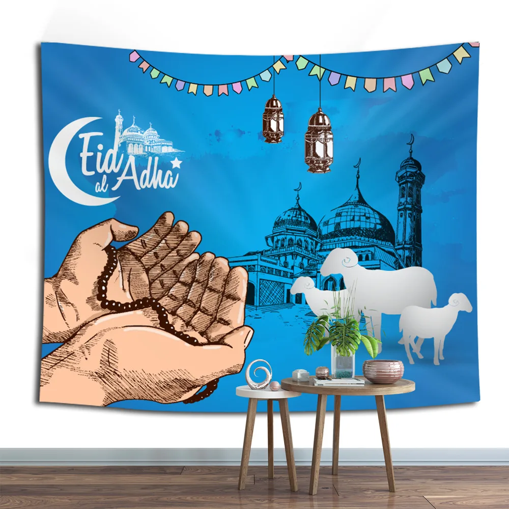 Lychee Vinatge мусульманский Eid настенный гобелен из полиэстера декоративный художественный Настенный Ковер домашний Коврик для йоги