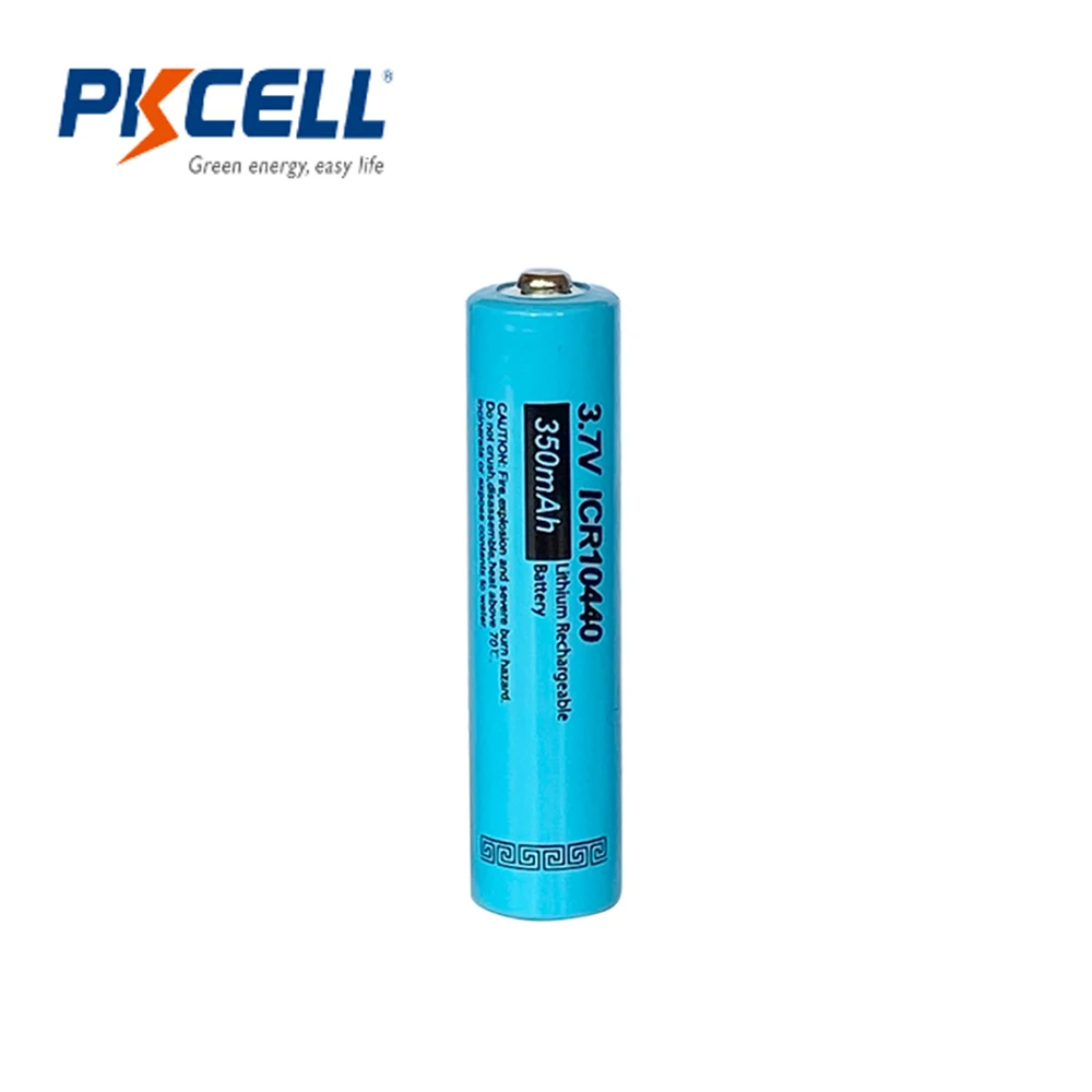 8 шт. литиевые аккумуляторы PKCELL ICR10440 AAA 3 7 в 350 мАч 10440|lithium battery|rechargeable batterybattery for