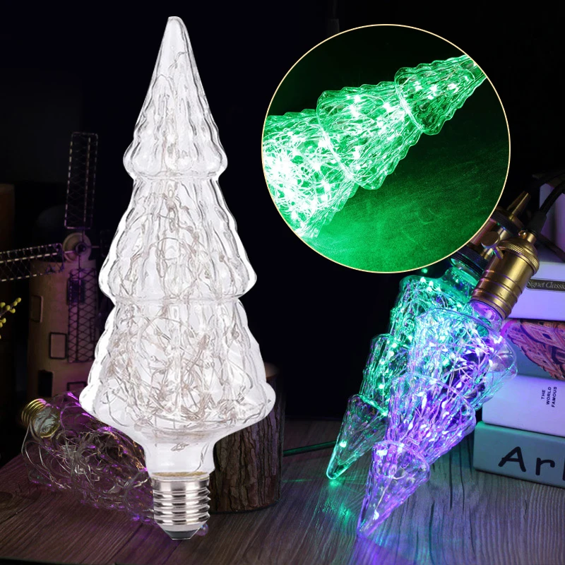 E27 1W LED Christmas Tree Bulb Holiday Decoration Starry Sky AC85-265V