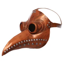Средневековая стимпанк маска Чумного доктора длинный нос Косплей Необычные маски латекс Хэллоуин вечерние реквизит