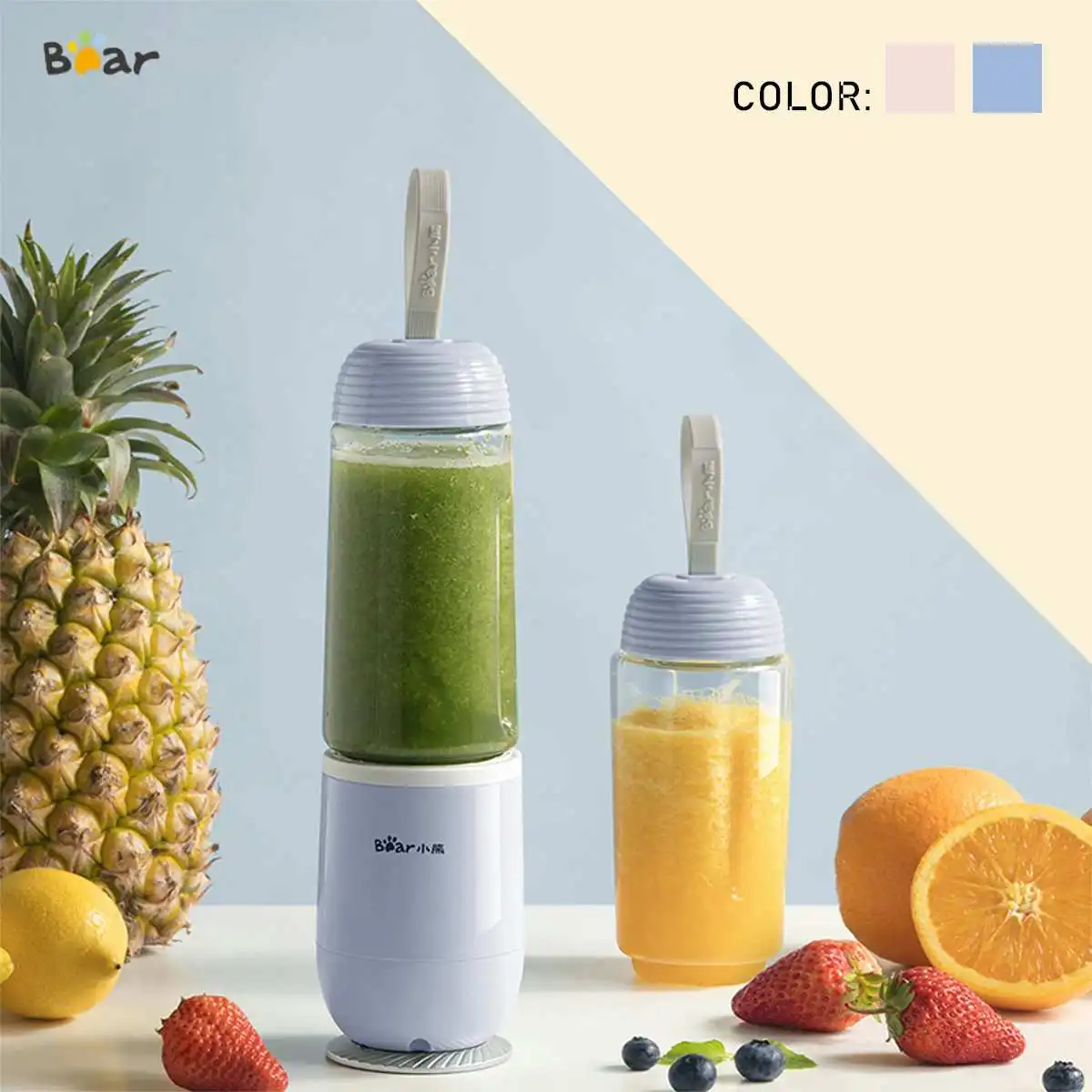 

Electric Juicer Cup Set 350ML 150W Multi-function Electric Juice Smoothie Maker Machine Fruit Vegetables Mixer With Cups