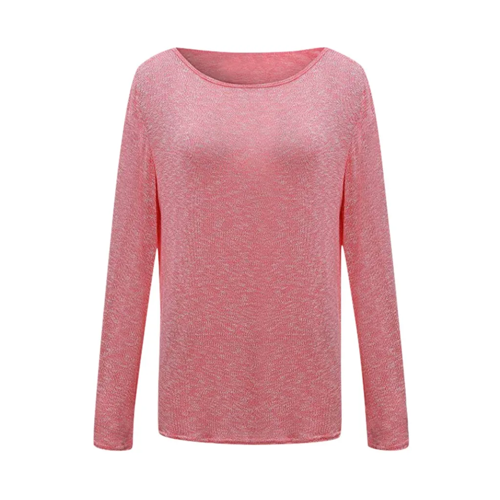 

Simple Sweatshirt Solid Autumn Hoodies Women Ladies Solid Color O-Neck Loose Homewear Leisure Sweatshirts Kampsun kapuuts