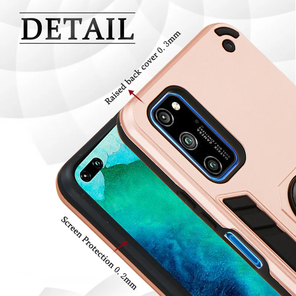 Dudukan Mobil Armor Telepon untuk Ajax Huawei Honor V30 Pro Lembut TPU Shell S Ponsel Huawei Funda Kehormatan v30 Movil