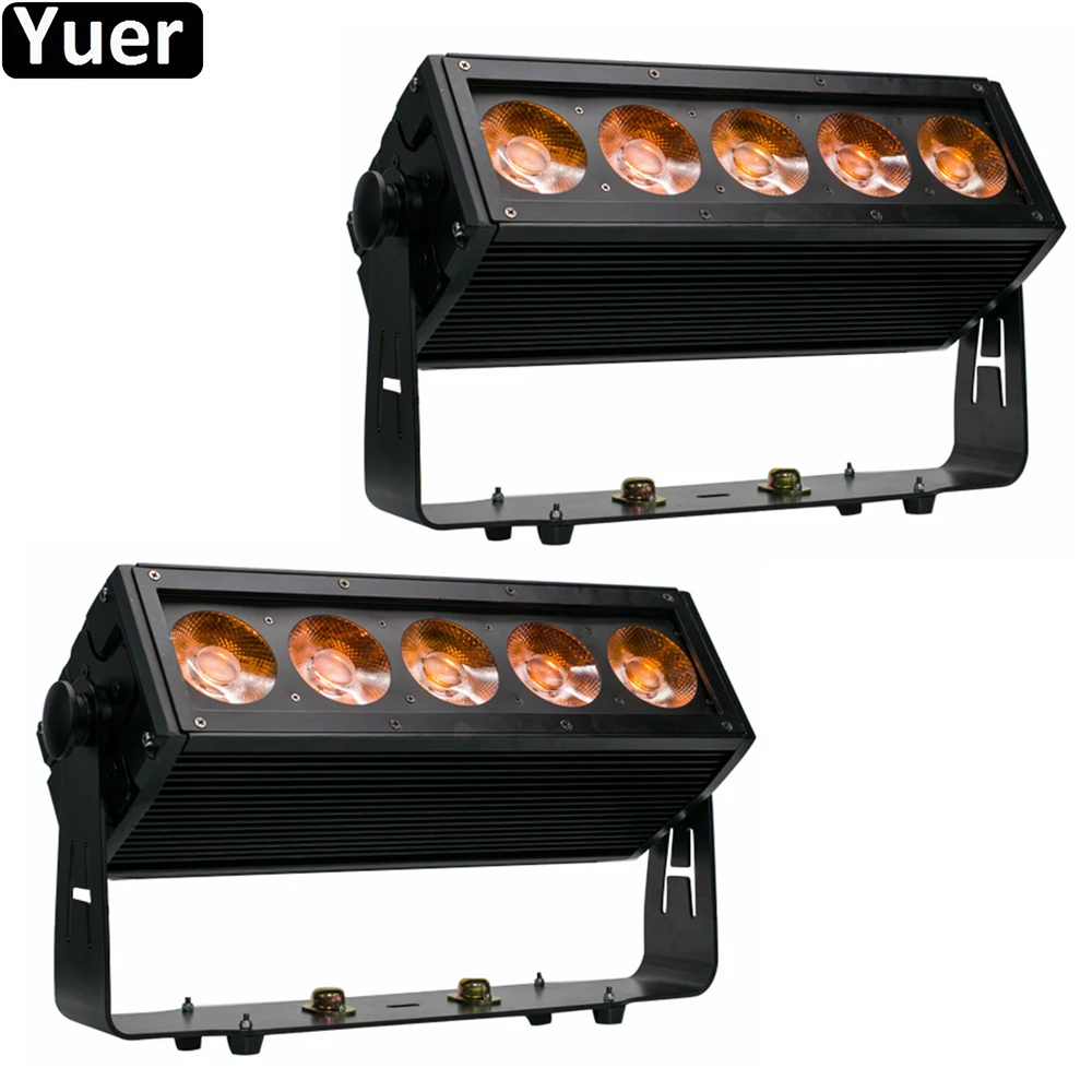 2Pcs/Lot Waterproof LED Bar 5X20W RGB 3IN1 Point Pixel Control Wash Effect Wash Wall Light For DJ Disco Wedding Party Club Light