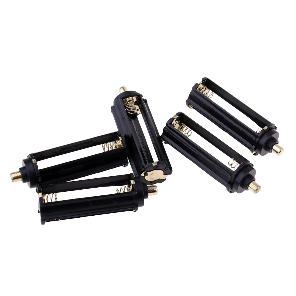 5pcs AAA Spring Battery Holder Case Box For Flashlight Torch Lamp Lights