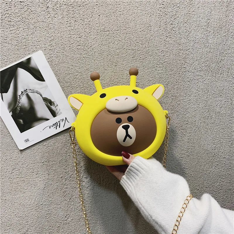 

High Capacity Women Silicone Tote Purse Ladies Casual Shoulder Handbag Reusable Shopping Beach Bag Female Cartoon Bolsa Feminina