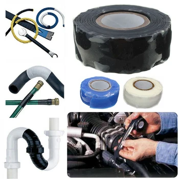 Vacclo Heat-resistant Silicone Rubber Tape Self-adhesive Insulation Stop Leak Seal Repair Waterproof Pipe Tape Home Improvement 1