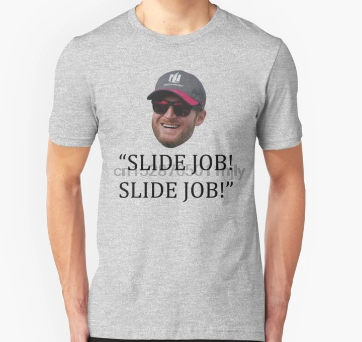 Men tshirt Dale Earnhardt Jr Slide Job T Shirt Printed T-Shirt tees top | Мужская одежда