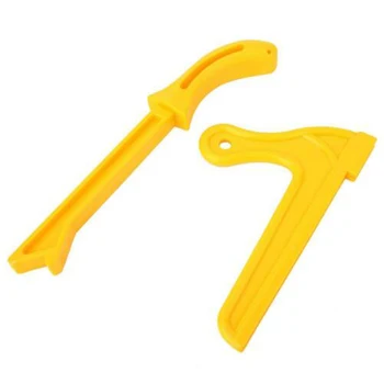 

2 Pcs Safety Push Stick Plastic Wood Worker Pusher For Woodworking-Tool-Yellow