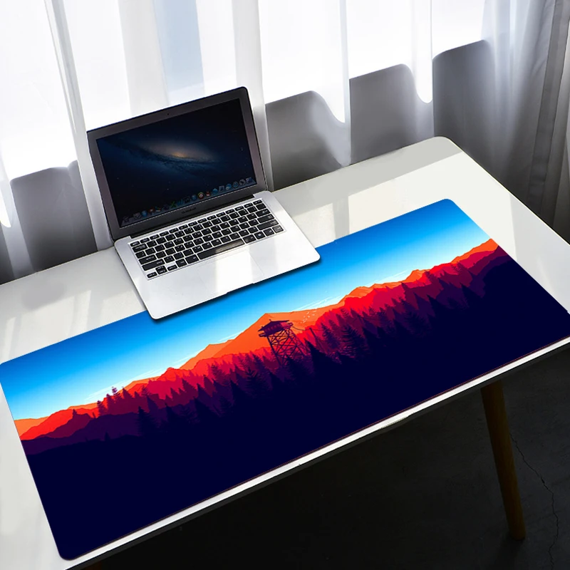 Deep Forest Firewatch Big Mouse Pad Gamer Gaming Mouse Mats Laptop Mat Deskmat Protector Pc Complete Xxl Mousepad Cute Desk Mat