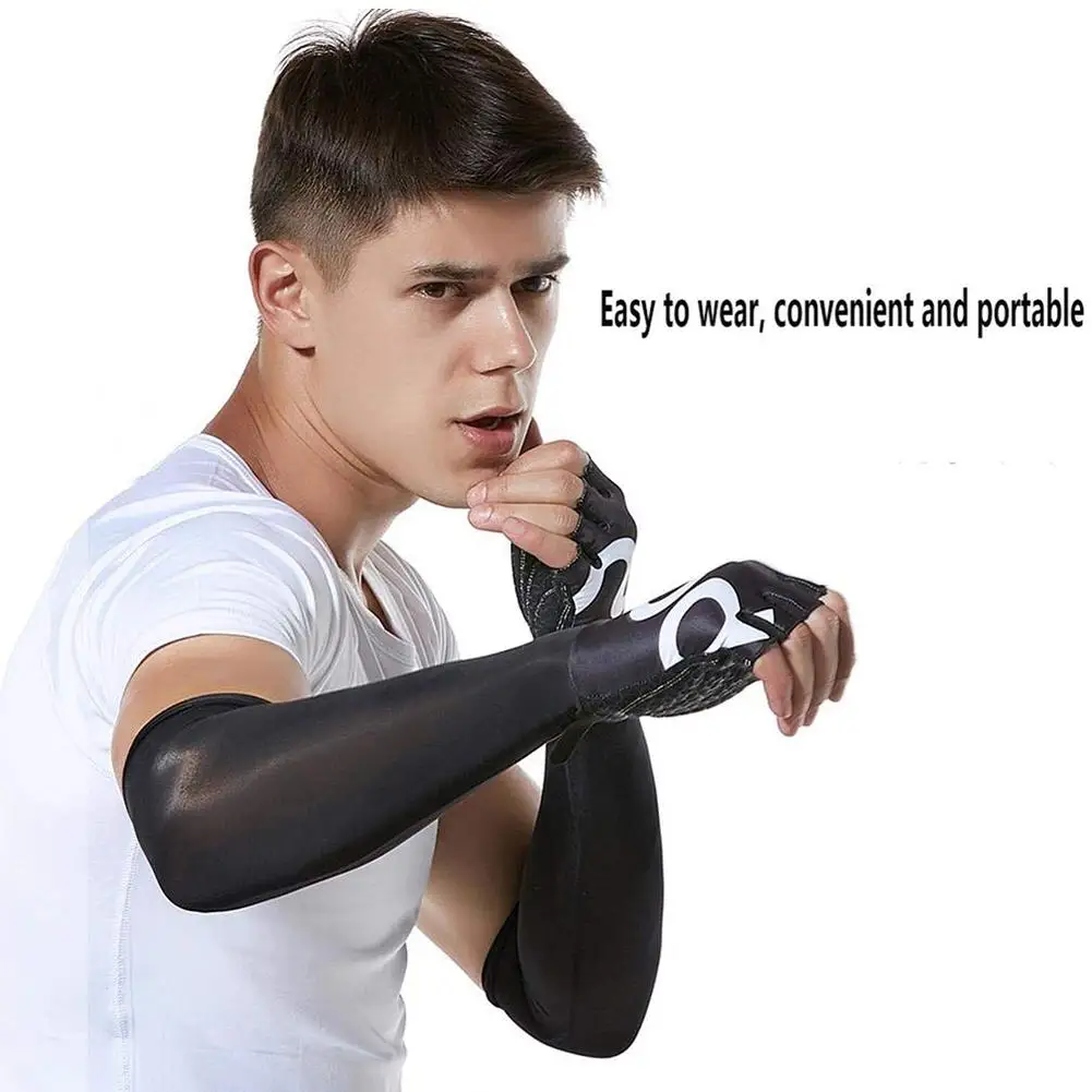 Arm Sleeves UV Protection Cooling Sleeves Sunblock Protective Gloves Long Cover for Running Golf Cycling Breathable Arm Sleeves