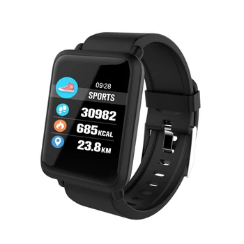 

M28 Smart Watch Big Screen Heart Rate Monitor Blood Pressure Blood Oxygen SPO2 Multi Sport Mode Swim Smartwatch IP67(Black)