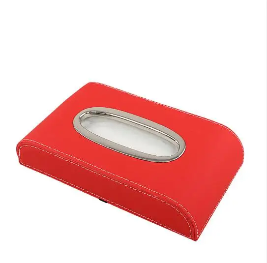 

Car Leather Armrest Tissue Box Cover Pumping Paper Car Home Napkin Holder Case