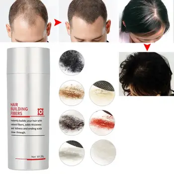 

Hair Growth 7 Colors 25g Hair Building Fiber Hair Loss Concealer Hair Fuller Denser Thickener Powder Beard Growth