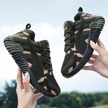 

Men Women Sport Running Shoes Breathable Camo Sneakers Unisex Jogging Trail Shoes Breathable Camouflage Trainers 35-44
