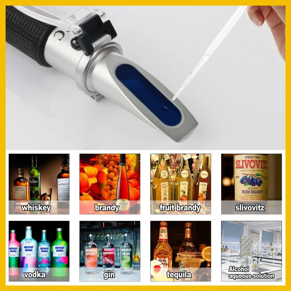 Спиртовой рефрактометр Портативный спиртометр|refractometer alcohol|alcohol refractometerrefractometer wine