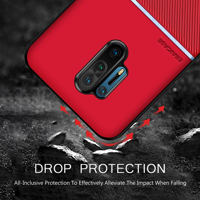 Модный силиконовый чехол из углеродного волокна для OnePlus 8 Pro противоударный 7T 7 One