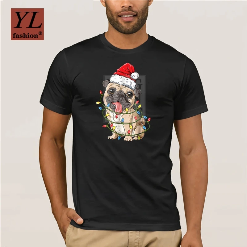pug christmas t shirt