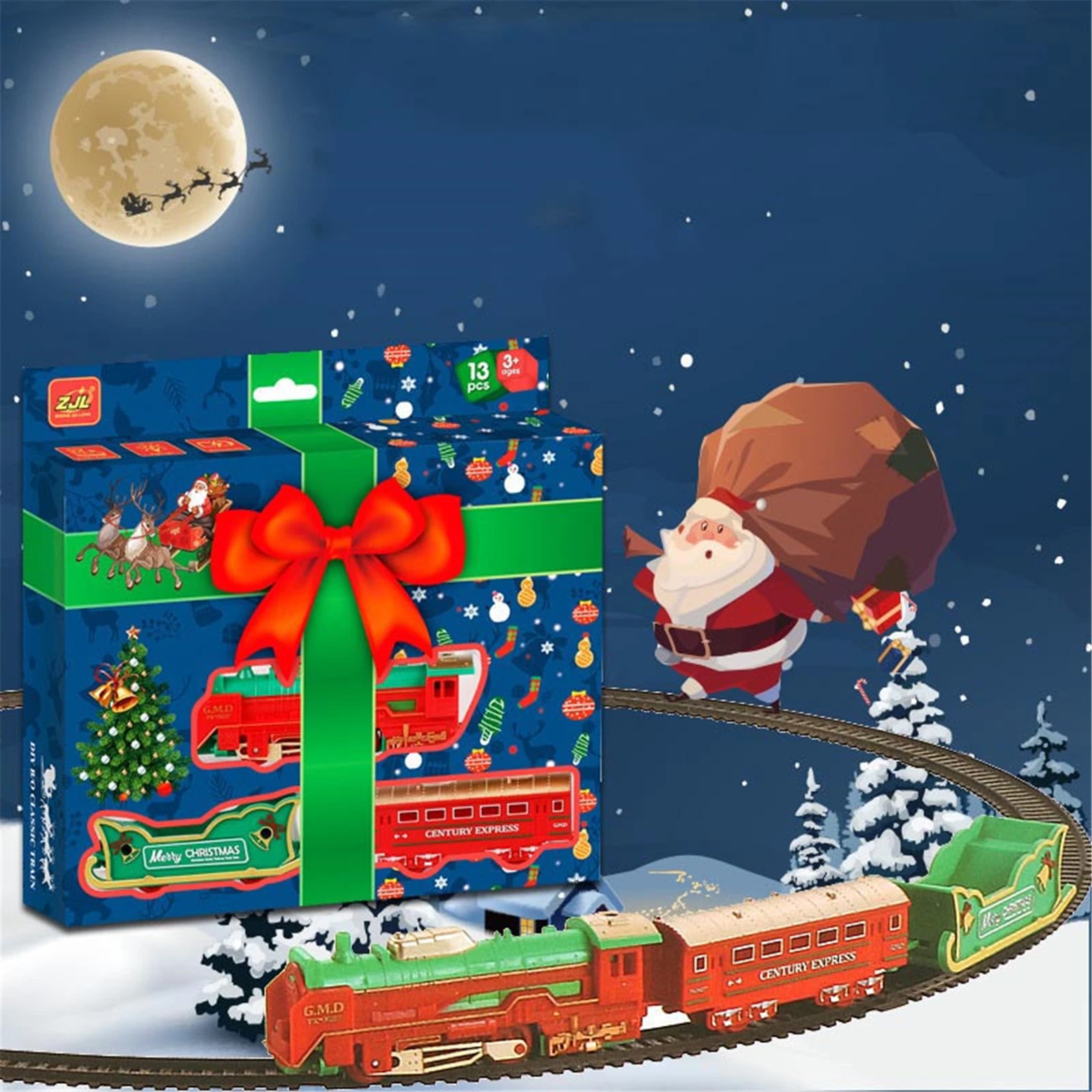 A Very Electric Christmas 2022 2022 Christmas Electric Rail Car Train Toy Mini Santa Claus Railcar Railway  Building Block Light Music Model Toys New Year Gifts|Diecasts & Toy  Vehicles| - Aliexpress