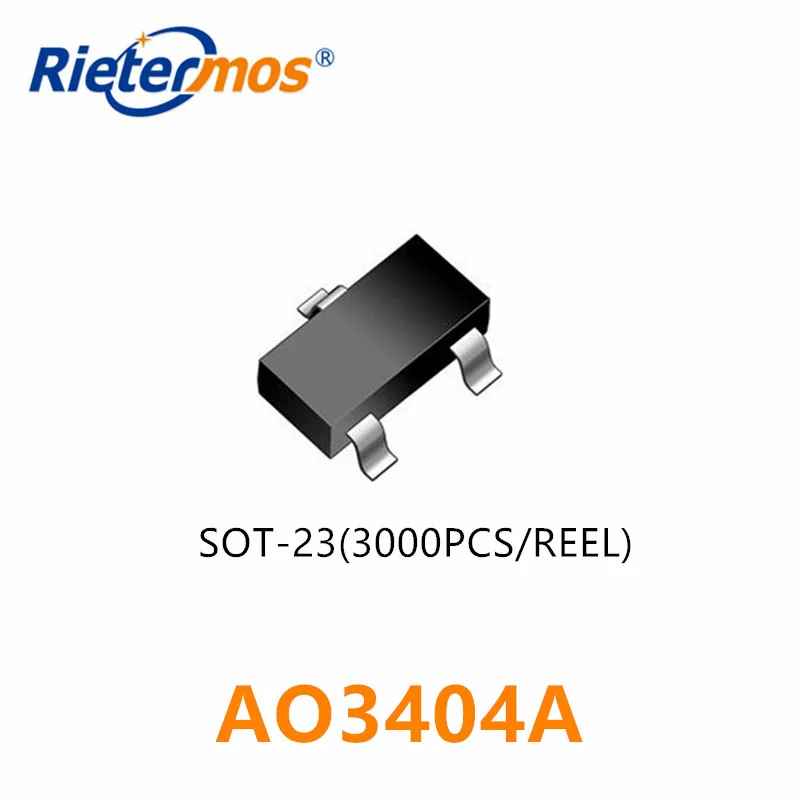3000PCS AO3404 AO3404A N-CHANNEL 30V 5,8 EINE SOT23 MADE IN CHINA