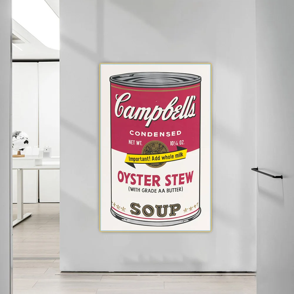 Citon Andy Warhol 》 лангур Кэмпбелла банки Поп Арт холст Картина маслом Художественная декоративная картина