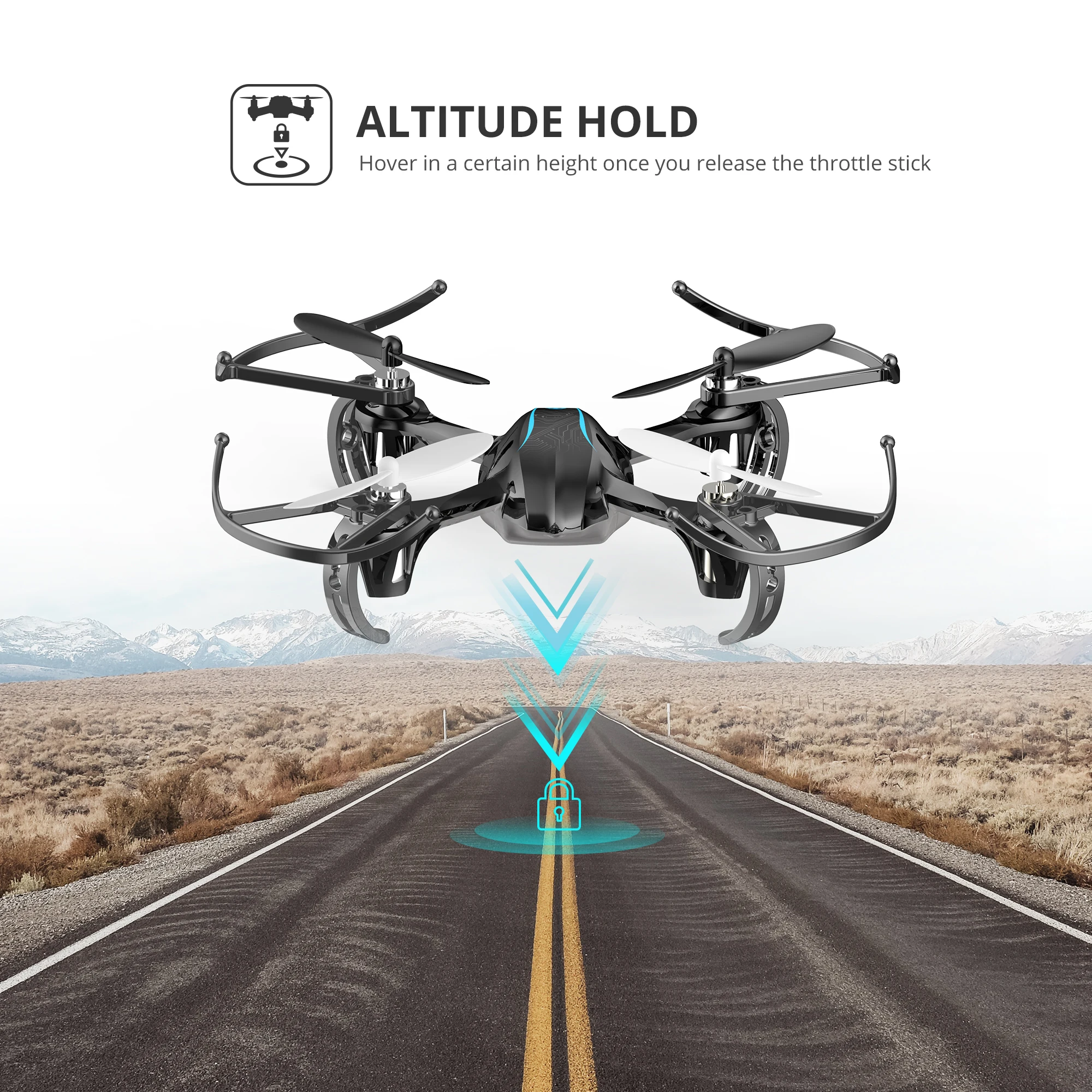 Holy Stone HS170G мини Радиоуправляемый Дрон ночной эльфийский 3D переворачивает Радиоуправляемый вертолет Квадрокоптер с режимом удержания высоты Безголовый Квадрокоптер