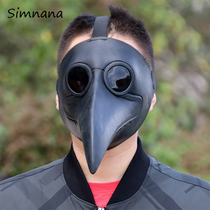 

Halloween Gothic Steampunk Crow Reaper Mask Plague Doctor Clown Mask Bird Fancy Devil Anime Cosplay Party Scary Costume Props