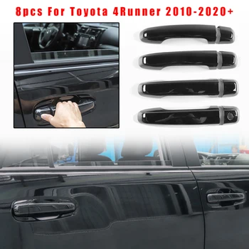 

8pcs/Set Exterior Door Outer Handle Cover Trim Black For Toyota 4Runner 2017-20 Brand New And High Quality