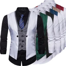 AliExpress Platform Autumn New Style Europe And America Mixed Colors Plus-sized Menswear Casual Vest Coat M06