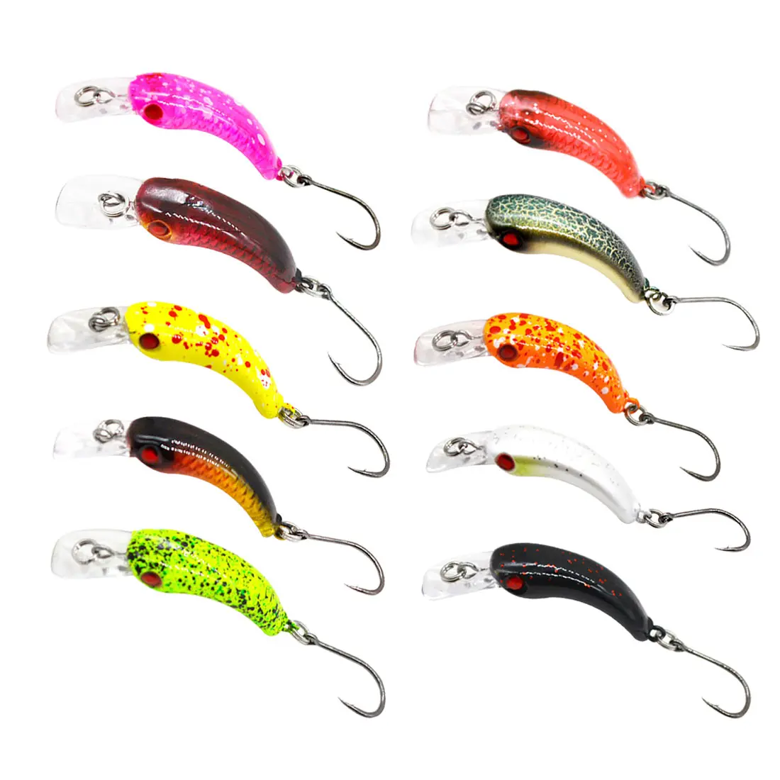 

New Fishing Bait Mini Minnow Artificial Hard Lure Sharp Hook Freshwater Accessories