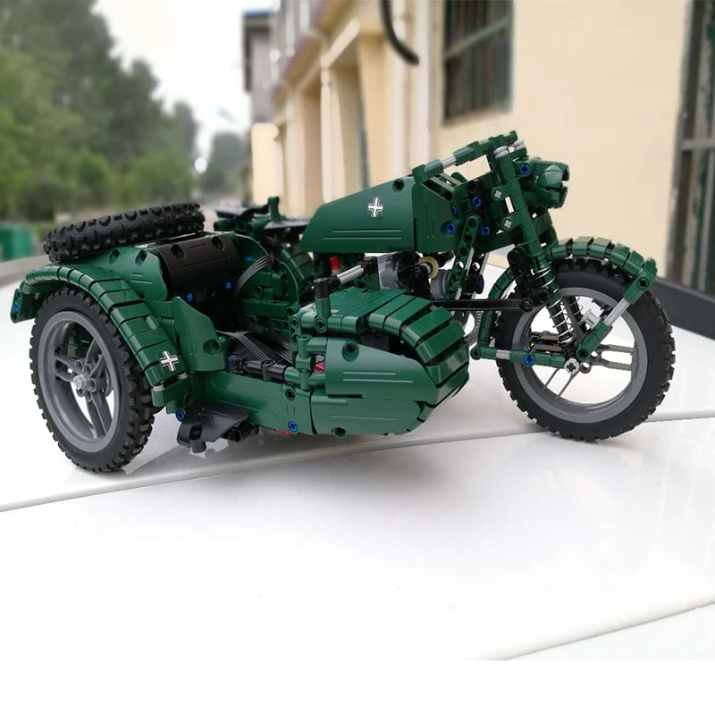 Военные технологии мотоцикл пульт дистанционного управления модель дистанционного управления строительные блоки игрушки Вторая мировая