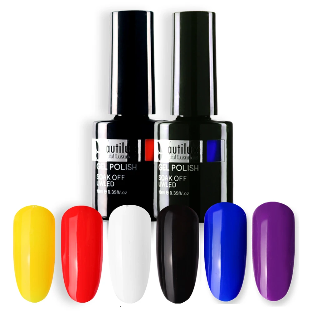 Kaufen Beautilux Nagel Salon Professional Gel Polish Kit 6 stücke Soak Off UV LED Nagel gel Politur Set Nail art Maniküre anzug Geschenk Box