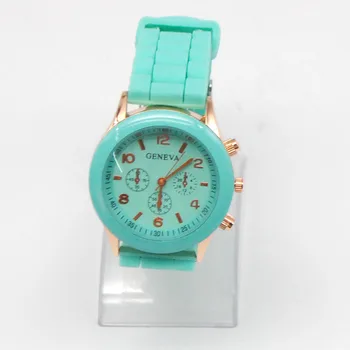 

Fashion Unisex Quartz watch men women Analog wristwatches Sports Watches Rose Gold Silicone watches Dropship