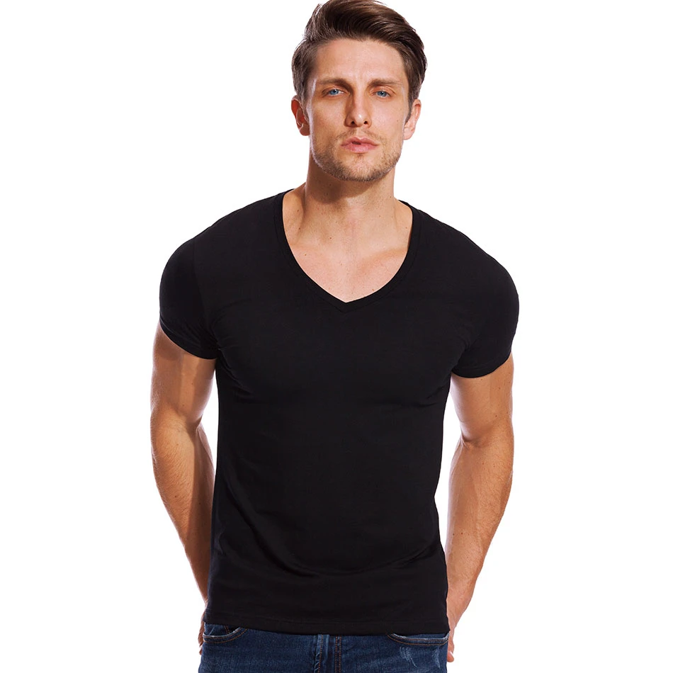 low v cut shirt