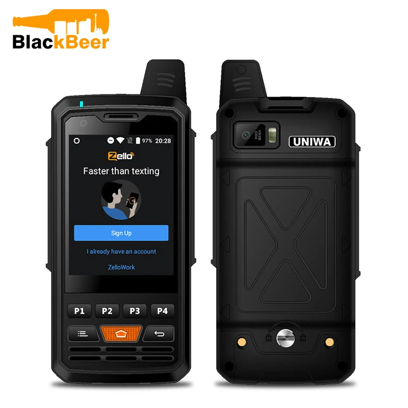 UNIWA Alps F50 2,8 дюймовый мобильный телефон 2G/3g/4G Zello Walkie Talkie Android 6,0 четырехъядерный MTK6735 смартфон 1 Гб + 8 Гб rom мобильный телефон