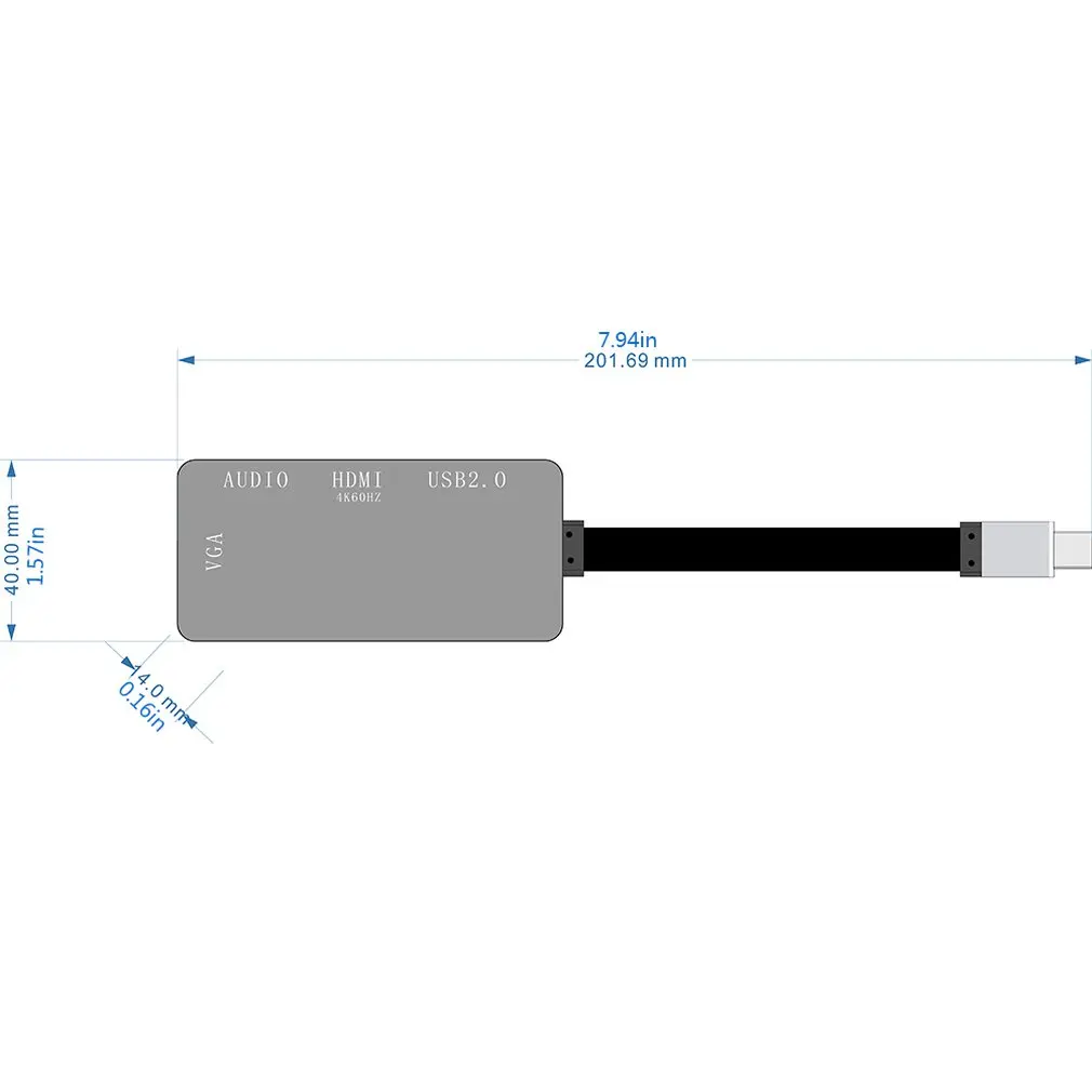 Usb C к Hdmi Vga Аудио адаптер Avedio ссылки Usb 2,0 type C к 1080P Vga 4K Hdmi Цифровой Av адаптер видео конвертер
