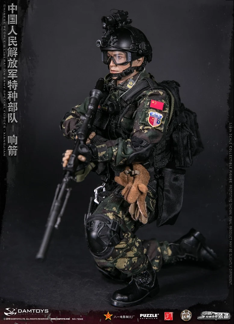 DAMTOYS 1/6 Китайский народный освобождения армейский спецназ XIANGJIAN Collcetion фигурка