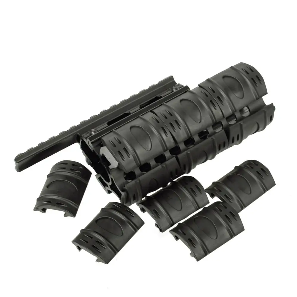 Тактический Падение в Quad Rail Scope Mount RIS Handguard для AK 47 AK74 AKS для охоты стрельбы страйкбола винтовка аксессуар с рельсовой крышкой