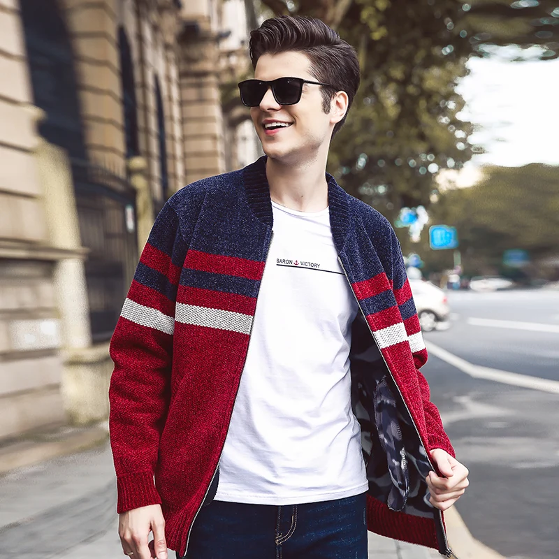 2019 Autumn Winter Men New Casual Cardigan Sweater Jumper Men Winter Fashion Striped Pocket Knit Outwear Coat Sweater Men MWK007 2019 Autumn Winter Men New Casual Cardigan Sweater Jumper Men Winter Fashion Striped Pocket Knit Outwear Coat Sweater Men MWK007